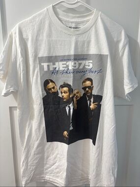 The 1975 Graphic Band Tee - White Short Sleeve